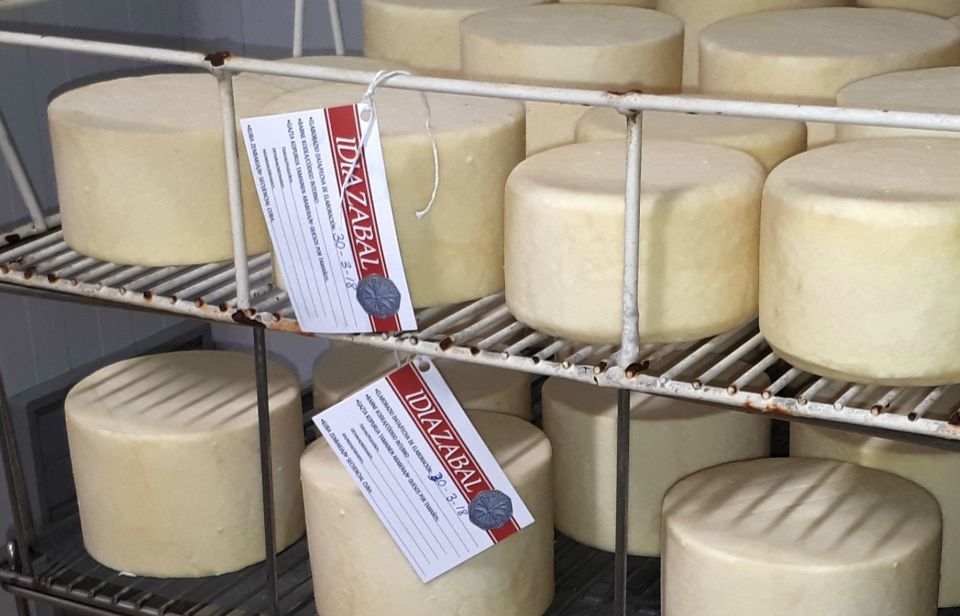 Traditional cheese making process during San Sebastian cheese tour